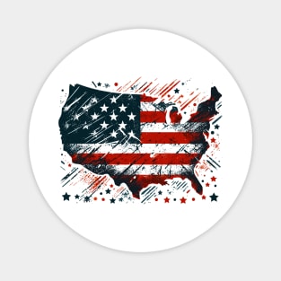 United States Map Magnet